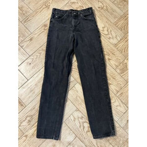 Vintage Levis 550 Relaxed Straight Jeans Mens 32x36 Black Denim Made In USA